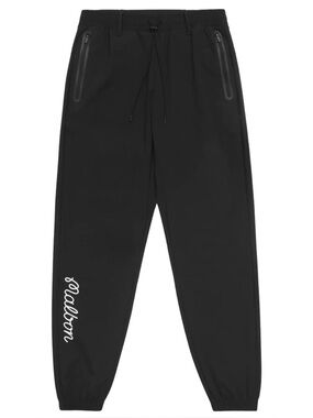 Malbon Men’s Performance Nylon Tech Golf Pants Black Joggers Sweatpants 2XL